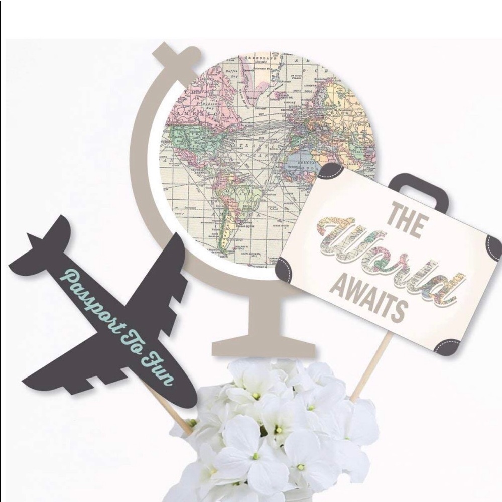 Decorative table toppers-World awaits